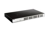 ������������� L2 PoE-���������� D-Link DGS-1210-28MP/F4A, 24x1000Base-T, 4�Combo 1000Base-T/SFP (24 ����� PoE 802.3af/at, PoE-������ 370 ��)