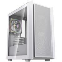 ������ Powercase Mistral SM03 ARGB, Tempered Glass, 3x120mm ARGB PWM fans, �����, mATX  (CMMSM03W-A3)