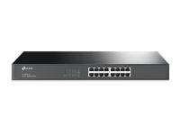 TP-Link TL-SG1016 ���������� 16-port Gigabit Switch, 1U 19-inch rack-mountable steel case