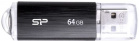 USB Flash ���������� 64Gb Silicon Power Ultima U02 Black (SP064GBUF2U02V1K)