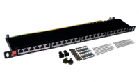 ����-������ LANMASTER LAN-PPC24U6 ���������� 24 �����, UTP, ���.6, 0.5U
