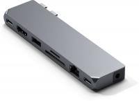 ���-������� Satechi Pro Hub Max (HDMI, USB 3.0. 2xUSB Type-C, RJ-45, SD, micro-SD, Mini jack), ����� ������ ST-UCPHMXM