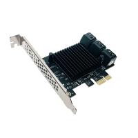 ���������� PCI-E, Espada SATA 6G 8 ������, ��� Marvell 88se9215+JMB575 (PCIe8SATAMar) (45579)