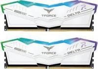 ������ ������ 64GB (2x32GB) TEAMGROUP T-Force Delta RGB DDR5 6000MHz CL38 (38-38-38-78) 1.3V / FF4D564G6000HC38ADC01 / White