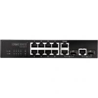 ���������� 8-Port 10/100BASE-TX + 2 Combo G (RJ-45/SFP), SFP dual speed 100BASE-X/1000BASE-X, Fanless Design, AC Edge-corE L2 Fast Ethernet Switch 4
