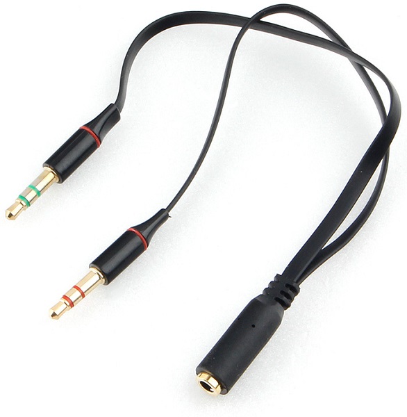 ������ ����� Cablexpert CCAB-02-35F2M-0.2MB 3.5���� 4pin(F)/2� 3.5����(M), ������, 0.2�. �������