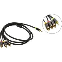 AV ������-���������� Jack 3.5 4 ��� --> 3xRCA Telecom TAV4545M-1.5M , 1.5�