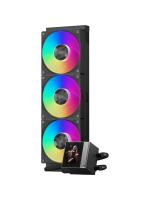 ������� ���������� PCCooler DC360 Pro ARGB Display BK (310W, 360mm, LED, Black, ARGB/ Fans: 3x120mm, 90.56CFM, 39.8dBA, 2500RPM/ Pump height 65mm, 15dBA, 2600RPM, Rad thickness 27mm/ S: 1851, 1700, 1200, 115X, AM5, AM4)