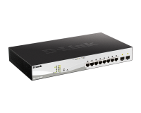 ���������� (switch)  D-Link PROJ Smart  L2 DGS-1210-10MP/F3A 8�1000Base-T PoE, 2�1000Base-X SFP, PoE Budget 130W, Compact CLI