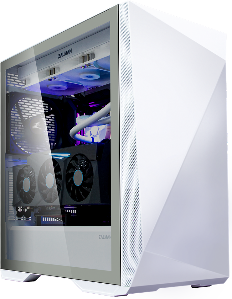 ������ Zalman Z9 Iceberg White E-ATX, ATX, mATX, Mini-ITX, Midi-Tower, ��� ��, � �����, 2xUSB 2.0, 2xUSB 3.0, USB Type-C, Audio