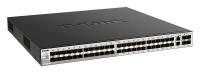 ����������� L3 ���������� D-link DGS-3130-54S/B1A 48x1000Base-X SFP, 2x10GBase-T, 4x10GBase-X SFP+, CLI, 1000Base-T Management, RJ45 Console, USB, RPS, Dying Gasp