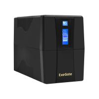 ��� ExeGate Power Smart ULB-1000.LCD.AVR.2SH, 1000VA/550W, LCD, AVR, 2�Schuko, Black