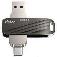 ������ 256Gb Netac US11 black/silver USB3.0 + Type C (NT03US11C-256G-32BK)