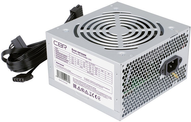 ���� ������� 400W CBR PSU-ATX400-12EC OEM �������� 400 ��, ATX12V, ���������� 120 ��