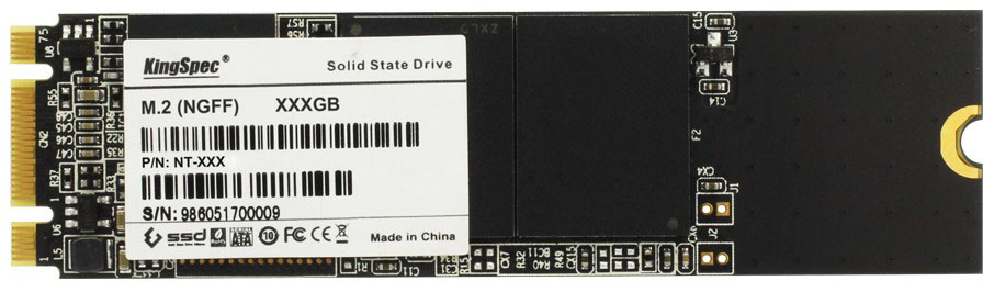 ���������� SSD 256Gb KingSpec (NT-256) ���������� SSD, M.2, 256 ��, SATA-III, ������: 550 ��/���, ������: 450 ��/���, MLC