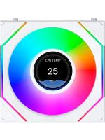�������� ������������ (3��.) Lian Li UNI FAN SL INF LCD FLEX 120 Reverse Blade / 12RSLIND1F3W WHITE / 120x124x28�� (PWM, ARGB, 2300 ��/��� (Max.), 34dBa) / G9F.12RSLIND1F3W.R0