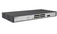 ������������� PoE-���������� ORIGO OS2218FP/200W, 16x1000Base-T PoE+, 2x1000Base-X SFP, PoE-������ 250 ��