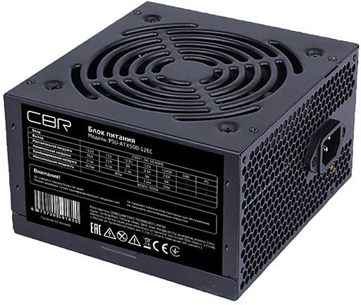 ���� ������� 500W CBR PSU-ATX500-12EC OEM �������� 500 ��, ATX12V, ���������� 120 ��
