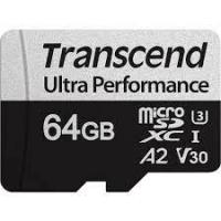 ����-���������� Transcend ����� ������ Transcend 64GB UHS-I U3 microSD w/ adapter  A2 Ultra Performance R/W:160/125 MB/s