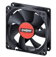 Exegate EX283373RUS ���������� ExeGate ExtraSilent ES08015S3P, 80x80x15 ��, ��������� ����������, 3pin, 1600RPM, 23dBA