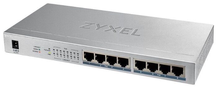 ZYXEL GS1008HP-EU0101F ���������� ����� Zyxel ZyWALL ATP800, Rack, 12 ��������������� (LAN/WAN) ������ GE, 2xSFP, 2xUSB3.0, AP Controller (2/130), Device HA Pro, � ���������� Sandbox � Botnet Filter