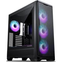 ������ PHANTEKS Eclipse G400A, Black, 4x140mm ARGB Fan + ARGB Strip, ������� ������ Tempered Glass, Mid-Tower / PH-EC400GA_DBK01