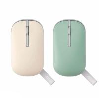 Asus Marshmallow MD100 White/Green (90XB07A0-BMU0B0) ���� ����������, ������������ (Bluetooth + ����������), 1600 dpi, USB, ����: �����, ������