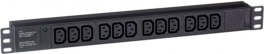 ���� ������� Exegate PDU-19H007 Al-12C13-C20, 19",1U,����, 12 IEC 320 C13, �20
