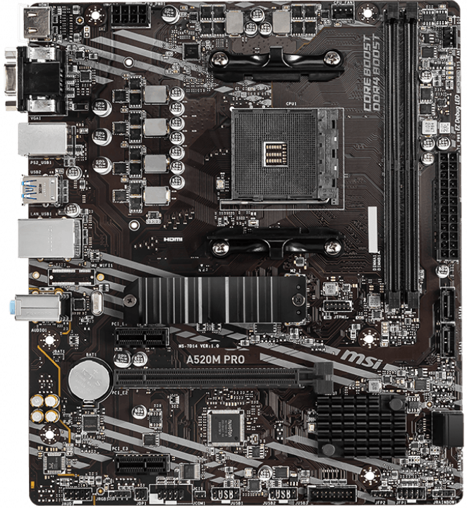 ����������� ����� MSI A520M PRO