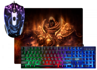 ������� ����� DEFENDER AURA MKP-117 ����+����������+����� ������ (USB, 4 ��., 2400 dpi, 104 ��., ���������, 280 � 230 � 3 ��, �����/������, 52117)