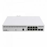 PoE-���������� Mikrotik CSS610-8P-2S+IN, 8� 1G RJ45, 2� SFP+, ������� PoE 140 ��, SwitchOS Lite