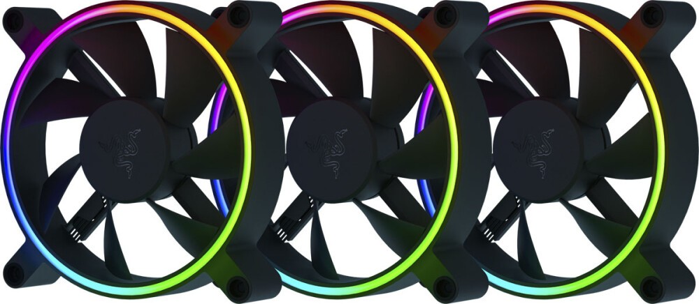 ���������� ��� ������� Razer Kunai Chroma 120mm 3 Fans (RC21-01810100-R3M1) 3 �e��������� ��� �������, 120 ��, 500-2200 ��/���, 17.48-65.5 CFM, 4-pin PWM, ������������ ���������