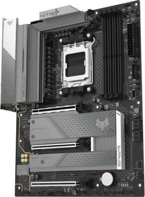 ����������� ����� Sapphire B850A NITRO+ WIFI7, Socket AM5, AMD B850, ATX, Ret (52123-03-40G)