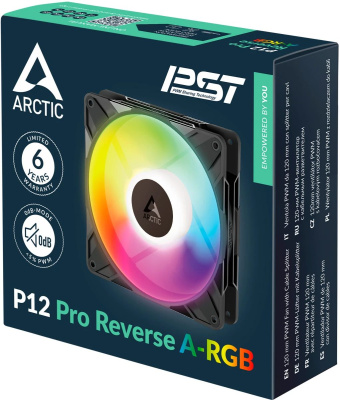 ���������� ��� ������� Arctic P12 Pro Reverse A-RGB Black (ACFAN00322A)