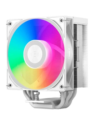 ����� ��� ���������� PCCooler RT500 TC ARGB WH (245W, 4-pin PWM, 152mm, Al/Cu, 5x6mm, ARGB, 1x120mm, 73.32CFM, 34.9dBA, 2200RPM, S: 1851/1700/1200/115X, AM5/AM4, white)