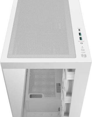 ������ DeepCool CG580 4F V2 White ��� ��, ������� ���� (��������), 4x120mm ARGB PWM �����������, �����, ATX (R-CG580-WHADA4-G-2)