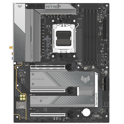 ����������� ����� Sapphire B850A NITRO+ WIFI7, Socket AM5, AMD B850, ATX, Ret (52123-03-40G)