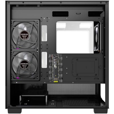 ������ Powercase Vision Micro S4B, Tempered Glass, Type-C, 3x 120mm ARGB PWM Fan, ARGB+PWM HUB, ������, mATX  (CVMMSHB-A3)