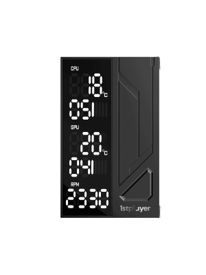 ����� 1STPLAYER FROST BITE FB12S-6 Black / 6HPx6mm, single tower, 230W TDP, 1x120mm fan, 800-2300 RPM, 70.15 CFM, 34.8 dBA / FB12S-6-BK