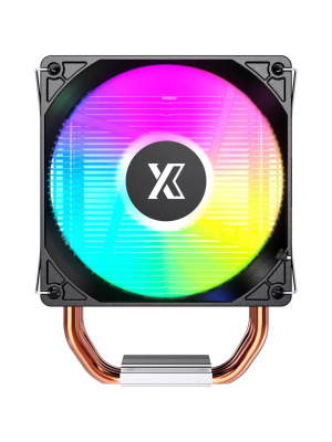 ����� XASTRA AE903 FRGB LGA1851/1700/1200/115X/AM5/AM4 (TDP 130W, 3 ����.������ , PWM FAN FRGB 92mm, Top cover with FRGB LED ) RET