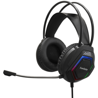 ������� �������� ExeGate Cosmos HS-704GL (�������� ���� 7.1, ����� ������ 2.5�, ������� 50��, 20-20000��, RGB ���������, USB ���������, ����������� ���������, Color Box)