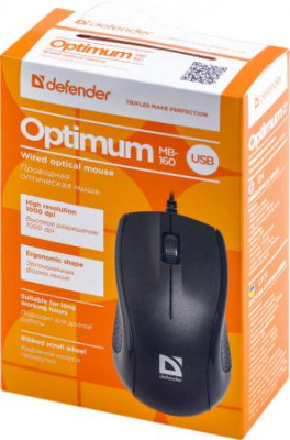 ���� ��������� DEFENDER Optimum MB-160 ������ USB 52160
