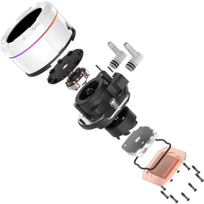 �������� �������� ���������� ID-COOLING SL360 XE WHITE LGA20XX/1700/1200/115X/AM5/AM4 (TDP 350W, PWM, LCD Display, TRIPLE ARGB FAN 120mm, �����) RET