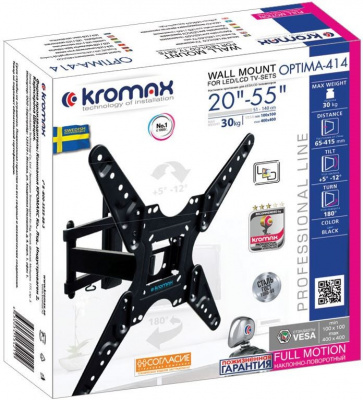 ��������� Kromax OPTIMA-414 max 30�� 20-55" VESA 400x400 ������ � �������