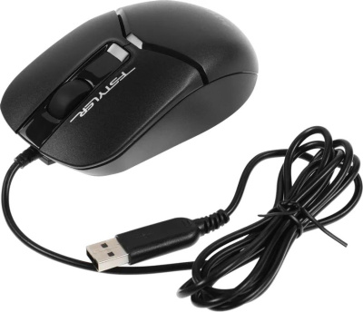 ���� A4Tech Fstyler FM12S ������ �����. 1200dpi silent USB 3but (FM12S BLACK)
