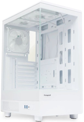 ������ �� ��� ����� ������� HSPD F510, Panoramic Mid Tower, White, F510-TGWH-ARGB