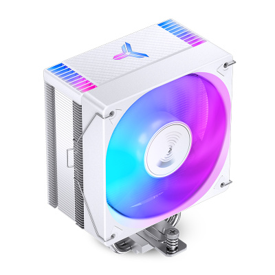 ����� JONSBO CR-1000 EVO Color White LGA1700/1200/115X/AM5/AM4 (TDP 220W, PWM, 120mm Dynamic Multi-Color LED Fan, 4 �������� ������, �����, 4-pin) Retail