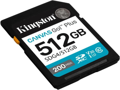 ���� ����� SDXC 512GB Kingston SDG4/512GB Canvas Go! Plus w/o adapter