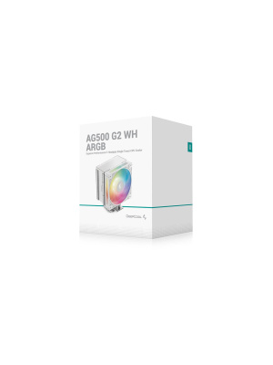 ����� DEEPCOOL AG500 G2 WH ARGB LGA1851/1700/AM5/AM4 (TDP 250W, PWM, ARGB Fan 120mm, 5 ����.������, �����) RET