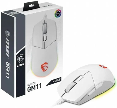 ����� USB OPTICAL GAMING CLUTCH GM11 WHITE MSI